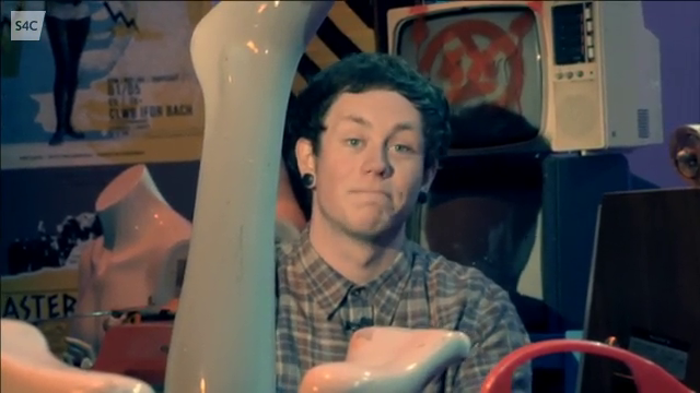 presenter Ben Ellis of rock band Sen Segur